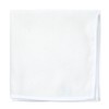 White Linen With Border Contrasting White Pocket Square