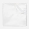 Solid Twill White Pocket Square
