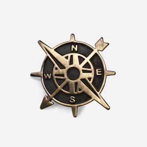 Compass Gold Lapel Pin