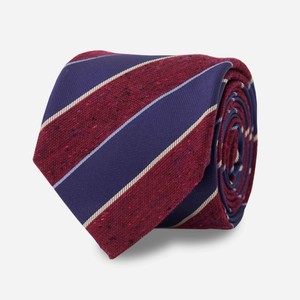 Classico Stripe Burgundy Tie