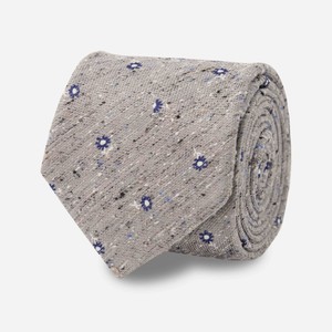 Carino Floral Grey Tie