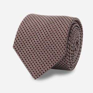 Raffinato Geo Chocolate Brown Tie