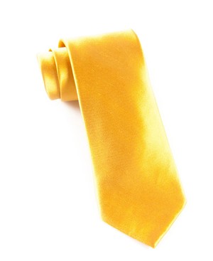 Solid Satin Mustard Tie