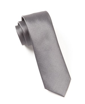 Skinny Solid Charcoal Tie