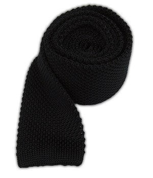Knitted Black Tie