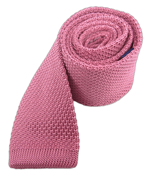 Knitted Pink Tie