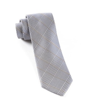 Glen H. Plaid Grey Tie
