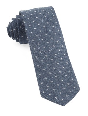 Knotted Dots Serene Blue Tie