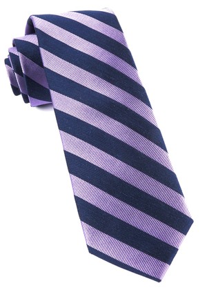 Lumber Stripe Lavender Tie