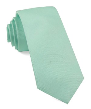 Grosgrain Solid Spearmint Tie
