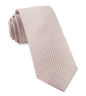 Be Married Checks Soft Pink Tie