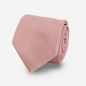 Grosgrain Solid Mauve Stone Tie