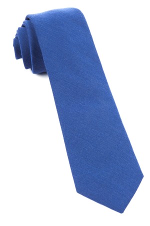 Solid Wool Classic Blue Tie