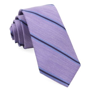 Leland Stripe Lavender Tie