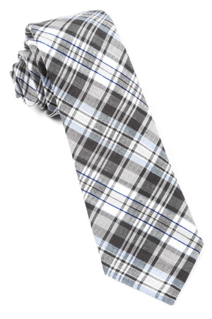Rnr Plaid Grey Tie