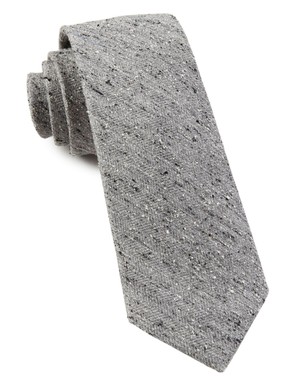 Buff Solid Silver Tie