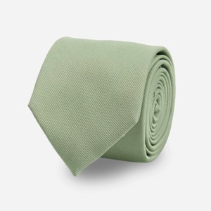 Grosgrain Solid Sage Green Tie
