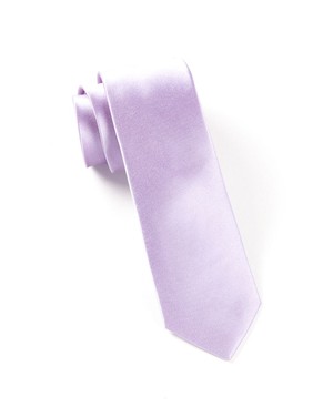 Solid Satin Lilac Tie