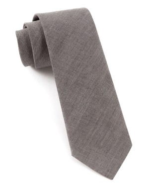 Classic Chambray Soft Grey Tie