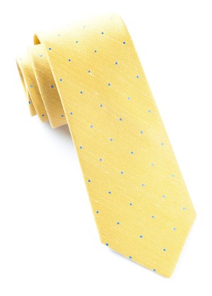 Bulletin Dot Yellow Tie