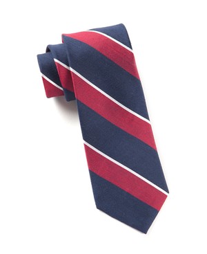 Patina Stripe Red Tie