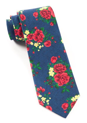 Hinterland Floral Navy Tie