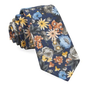 Duke Floral Navy Tie