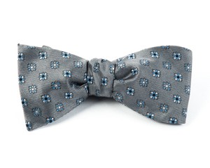 Juneberry Grey Bow Tie