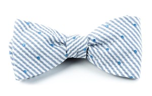 French Kiss Blue Bow Tie