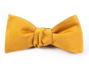 Grosgrain Solid Mustard Bow Tie