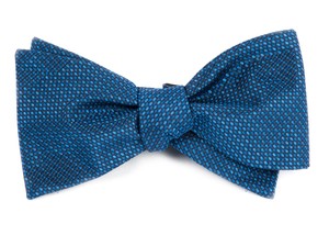 Sideline Solid Navy Bow Tie