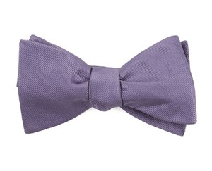 Grosgrain Solid Lavender Bow Tie