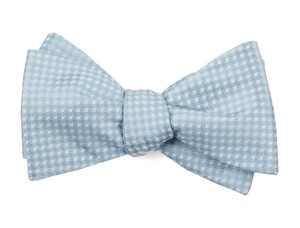 Be Married Checks Robins Egg Bow Tie