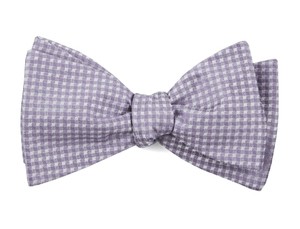 Be Married Checks Lavender Bow Tie