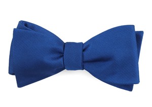 Grosgrain Solid Royal Blue Bow Tie