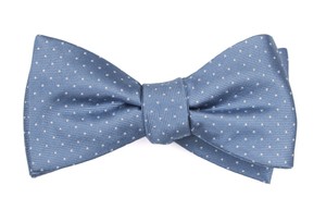 Mini Dots Slate Blue Bow Tie