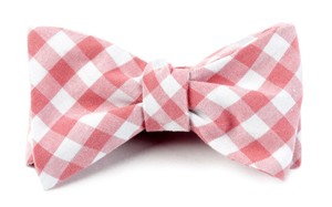 Fall Colorful Plaid Strawberry Bow Tie