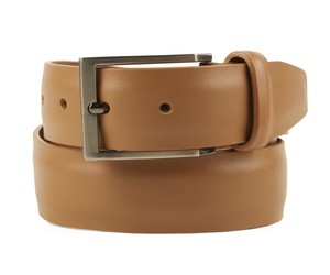 Solid Leather Tan Belt