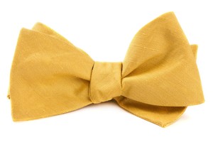 Linen Row Yellow Bow Tie