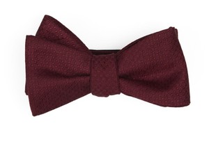 Dotted Spin Burgundy Bow Tie