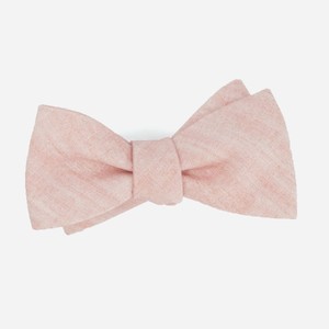 Freehand Solid Dusty Blush Bow Tie
