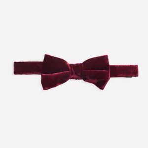 Formal Velvet Burgundy Bow Tie