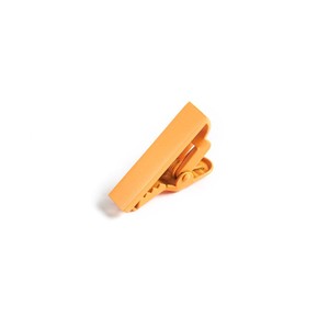 Matte Color Orange Sherbet Tie Bar