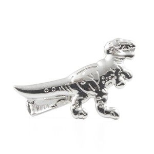 Dinosaur Silver Tie Bar