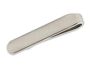 Lean Slide Clasp Silver Tie Bar