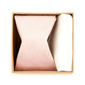 Bulletin Dot Bow Tie Box Blush Pink Gift Set