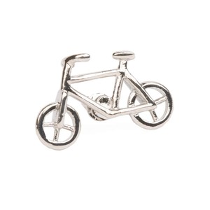 City Bicycle Silver Lapel Pin