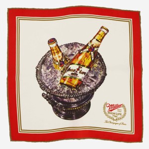 Tie Bar x Miller High Life Vintage Champagne Of Beers Pocket Square