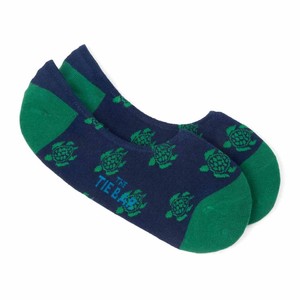 Sea Turtles No-Show Navy Dress Socks