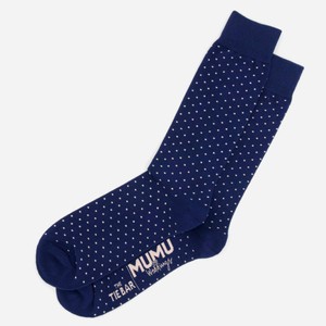 Mumu Weddings - Seaside Dot Navy Socks